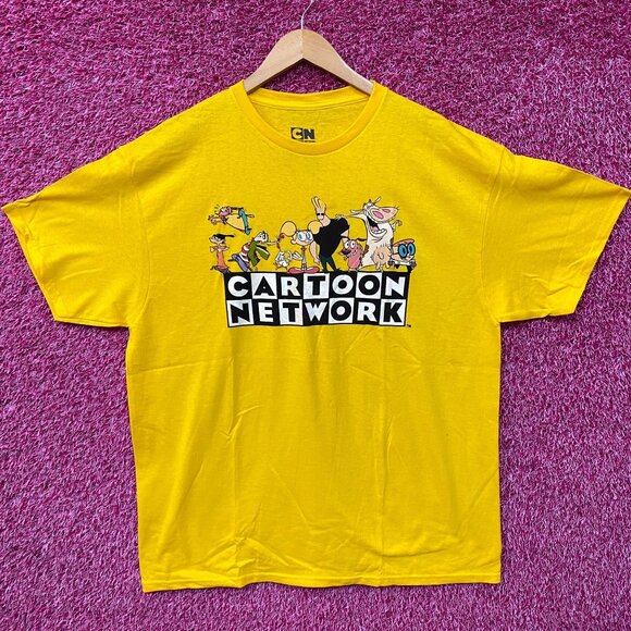Cartoon Network Throwback Logo With Characters Graphic Print T-Shirt XL - Picture 1 of 4